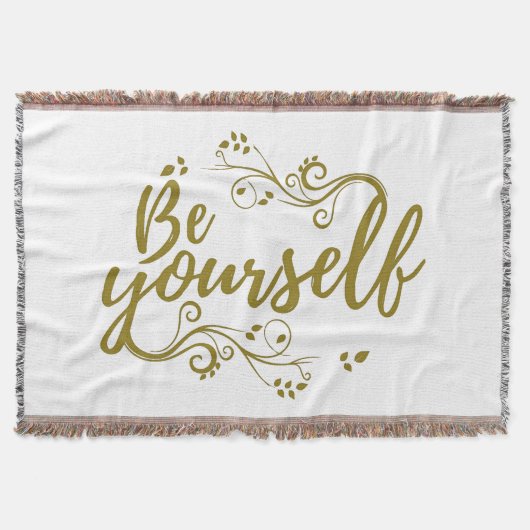 Be Yourself T-shirt Deken (Voorkant)