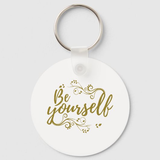 Be Yourself T-shirt Sleutelhanger (Voorkant)
