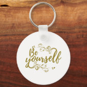 Be Yourself T-shirt Sleutelhanger (Voorkant)