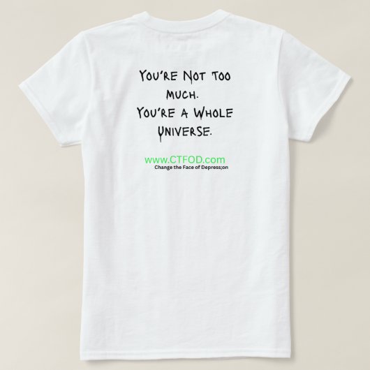 "Be Yourself" T-shirt – Spray Paint serie | CTFOD (Design achterkant)