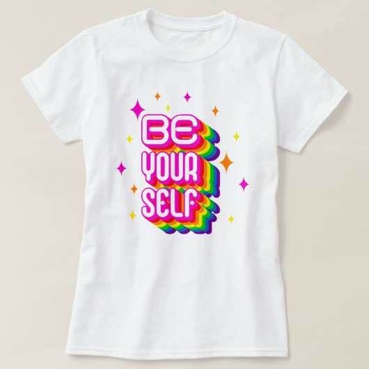 "Be Yourself" T-shirt – Spray Paint serie | CTFOD (Design voorkant)