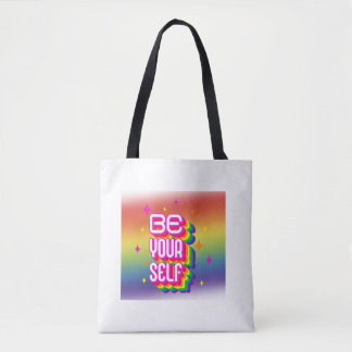 Be yourself tote bag
