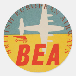 BEA Bagagelabel Ronde Sticker