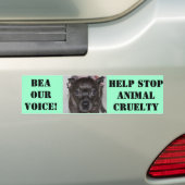 Bea Our Voice Bumpersticker (Op auto)