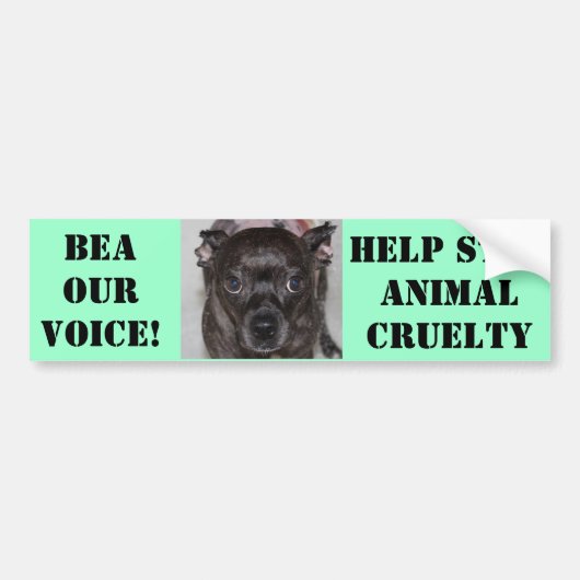 Bea Our Voice Bumpersticker (Voorkant)