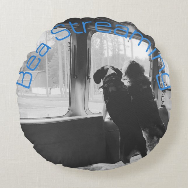 Bea Streaming Bailey Pillow Rond Kussen (Voorkant)