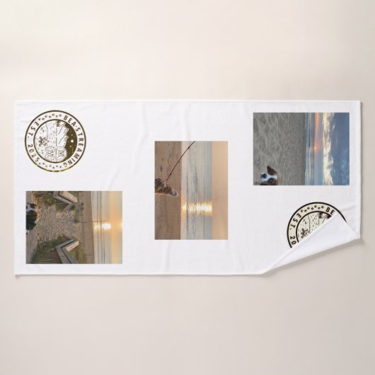 Bea Streaming Honden Op Het Strandlaken Badhanddoek (Badhanddoek)