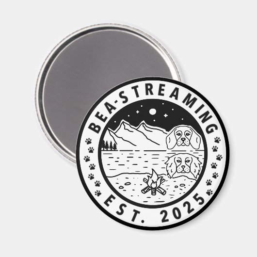 Bea-Streaming Logo-magneet Magneet (Voorkant / Achterkant)