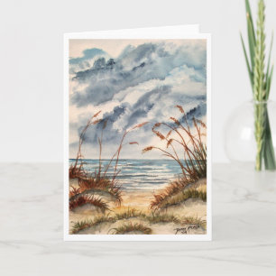 Beach3 Groot strand Seascape wenskaart Kaart