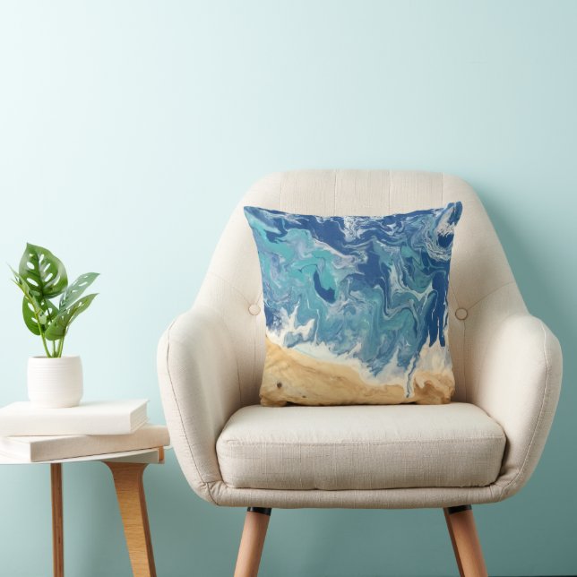 Beach Abstract Art Pillow Kussen (Stoel)
