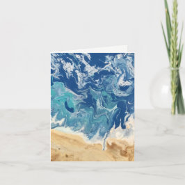 Beach Abstract Note Kaart