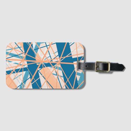 Beach Abstract Stripes Bagagelabel (Voorkant (horizontaal))