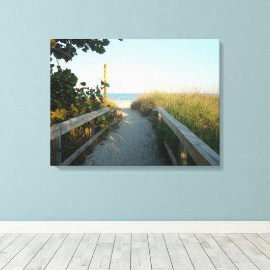 Beach Access Canvas Print (Insitu (Houten vloer))