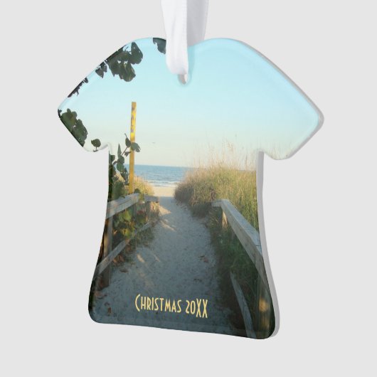 Beach Access Dated Ornament (voorkant)