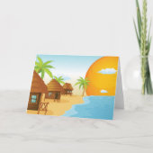 Beach Accommodation Wenskaart Kaart (Voorkant)