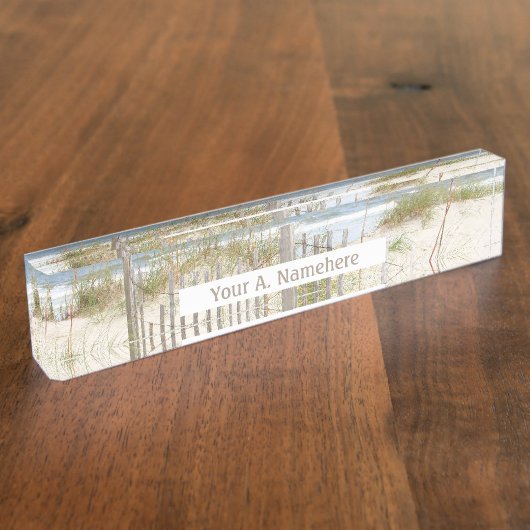 Beach Acrylplaat Naambordje (Zijkant)