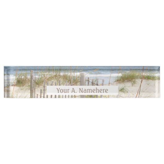 Beach Acrylplaat Naambordje (Voorkant)