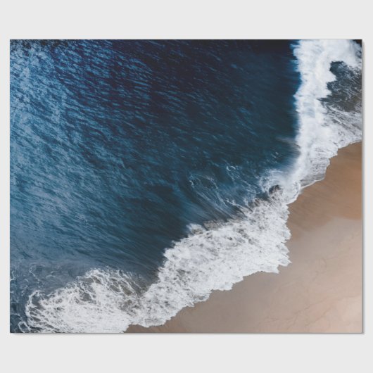 Beach Aerial Uitzicht Cadeaupapier (Vlak)