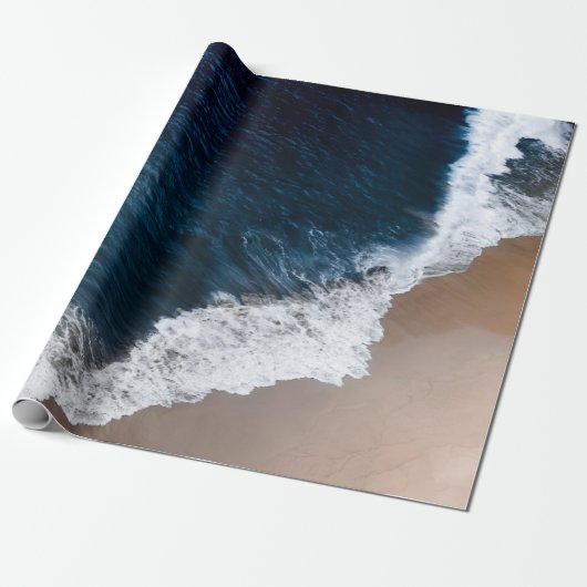 Beach Aerial Uitzicht Cadeaupapier (Uitgerold)