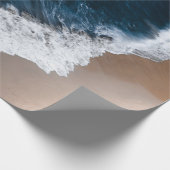 Beach Aerial Uitzicht Cadeaupapier (Hoek)