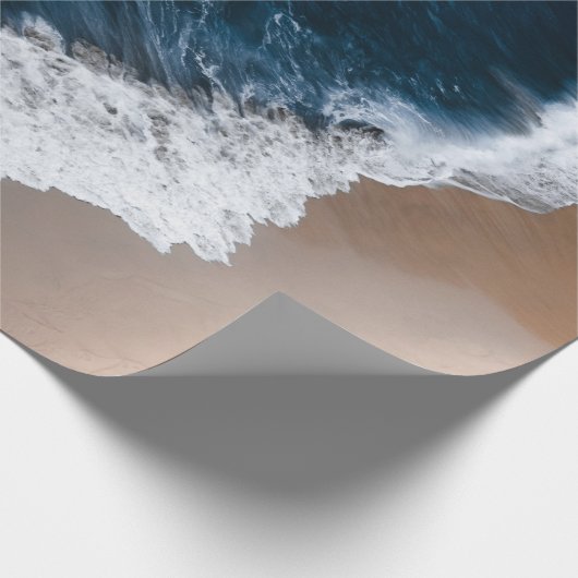 Beach Aerial Uitzicht Cadeaupapier (Hoek)