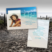 Beach Afstudeerder Foto Dank u de Kaart van het Be