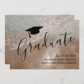 Beach Afstuderen Aankondiging (Voorkant / Achterkant)