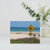 Beach Airstrip op Fraser Island Briefkaart (Staand voorkant)