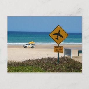 Beach Airstrip op Fraser Island Briefkaart
