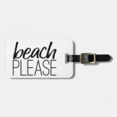 Beach alsjeblieft bagagelabel (Voorkant horizontaal)