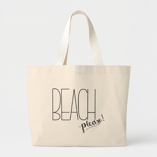 Beach alsjeblieft! Beach Canvas tas (Voorkant)