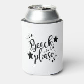 Beach alsjeblieft blikjeskoeler (Blikje Achterkant)