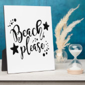 Beach alsjeblieft fotoplaat (Zijkant)