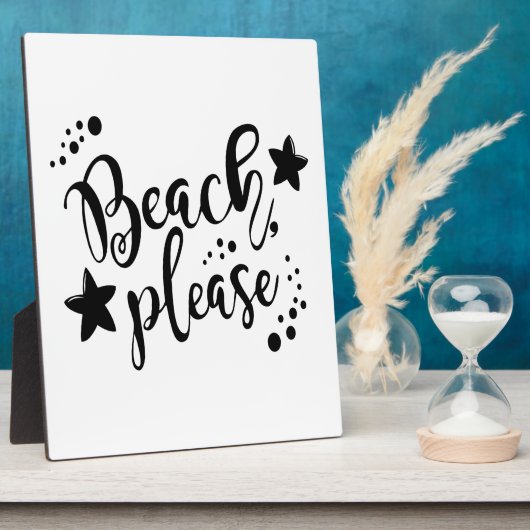 Beach alsjeblieft fotoplaat (Zijkant)