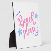 Beach alsjeblieft fotoplaat (Zijkant)
