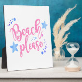 Beach alsjeblieft fotoplaat (Zijkant)