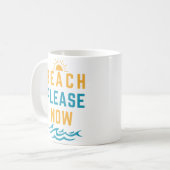 Beach alsjeblieft koffiemok (Voorkant links)