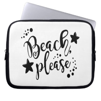 Beach alsjeblieft laptop sleeve