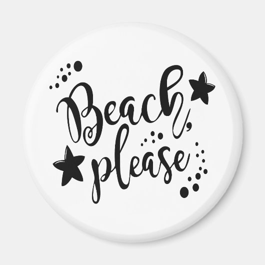 Beach alsjeblieft magneet (Voorkant)