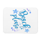 Beach alsjeblieft magneet (Horizontaal)