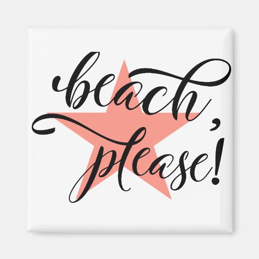 Beach alsjeblieft magneet (Voorkant)