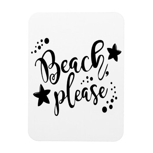 Beach alsjeblieft magneet (Verticaal)