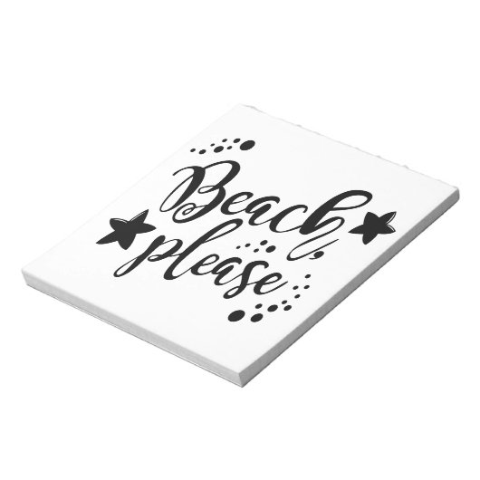 Beach alsjeblieft notitieblok (Linkerzijde)