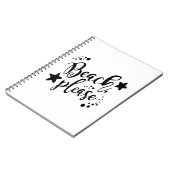 Beach alsjeblieft notitieboek (Linkerzijde)