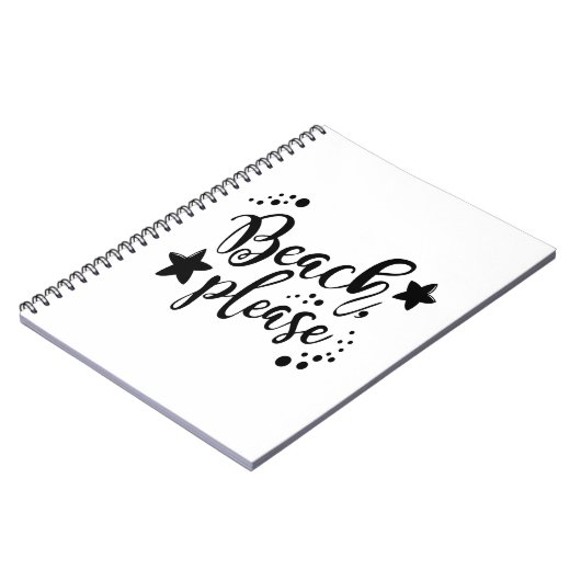 Beach alsjeblieft notitieboek (Linkerzijde)