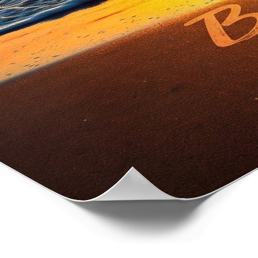 Beach alsjeblieft poster (Hoek)