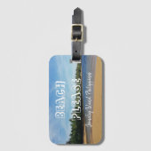 Beach Alsjeblieft, reis Bagagelabel (Voorkant (verticaal))