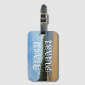 Beach Alsjeblieft, reis Bagagelabel (Voorkant (verticaal))