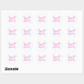 Beach alsjeblieft ronde sticker (Vel)