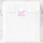 Beach alsjeblieft ronde sticker (Tas)